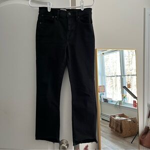 J. Crew Billie Crop Black Denim Jeans